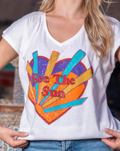 Carica l'immagine nel visualizzatore di Gallery, L26SEESU-BIANCO - T-SHIRT - GOLD&amp;SILVER
