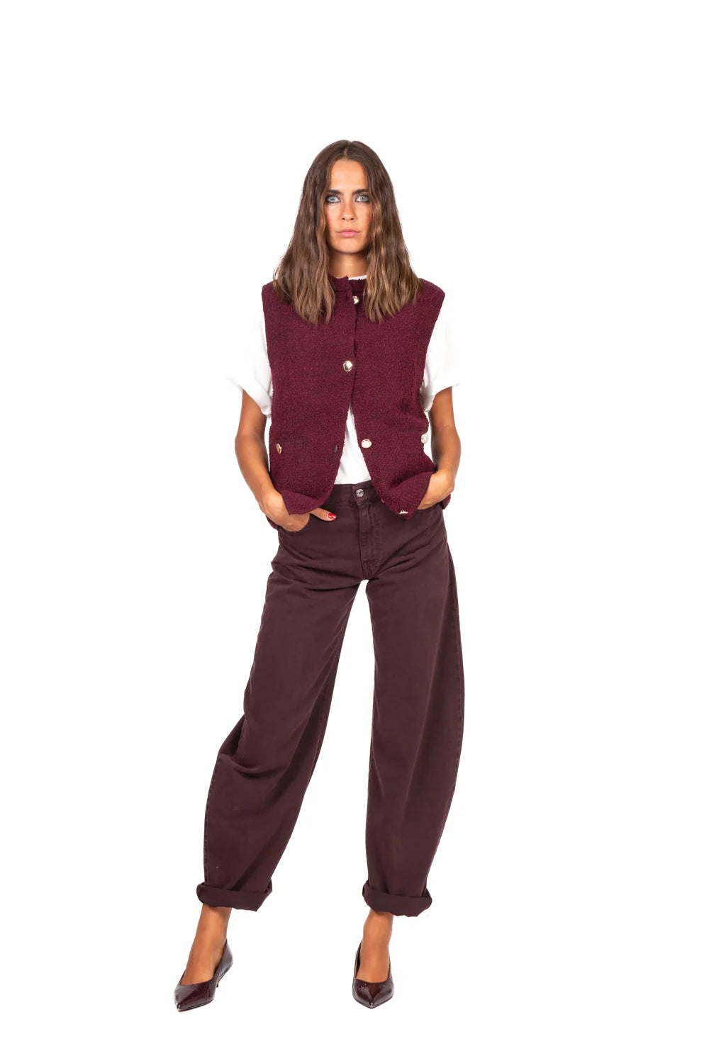 DF5110-BORDEAUX - jeans - VICOLO
