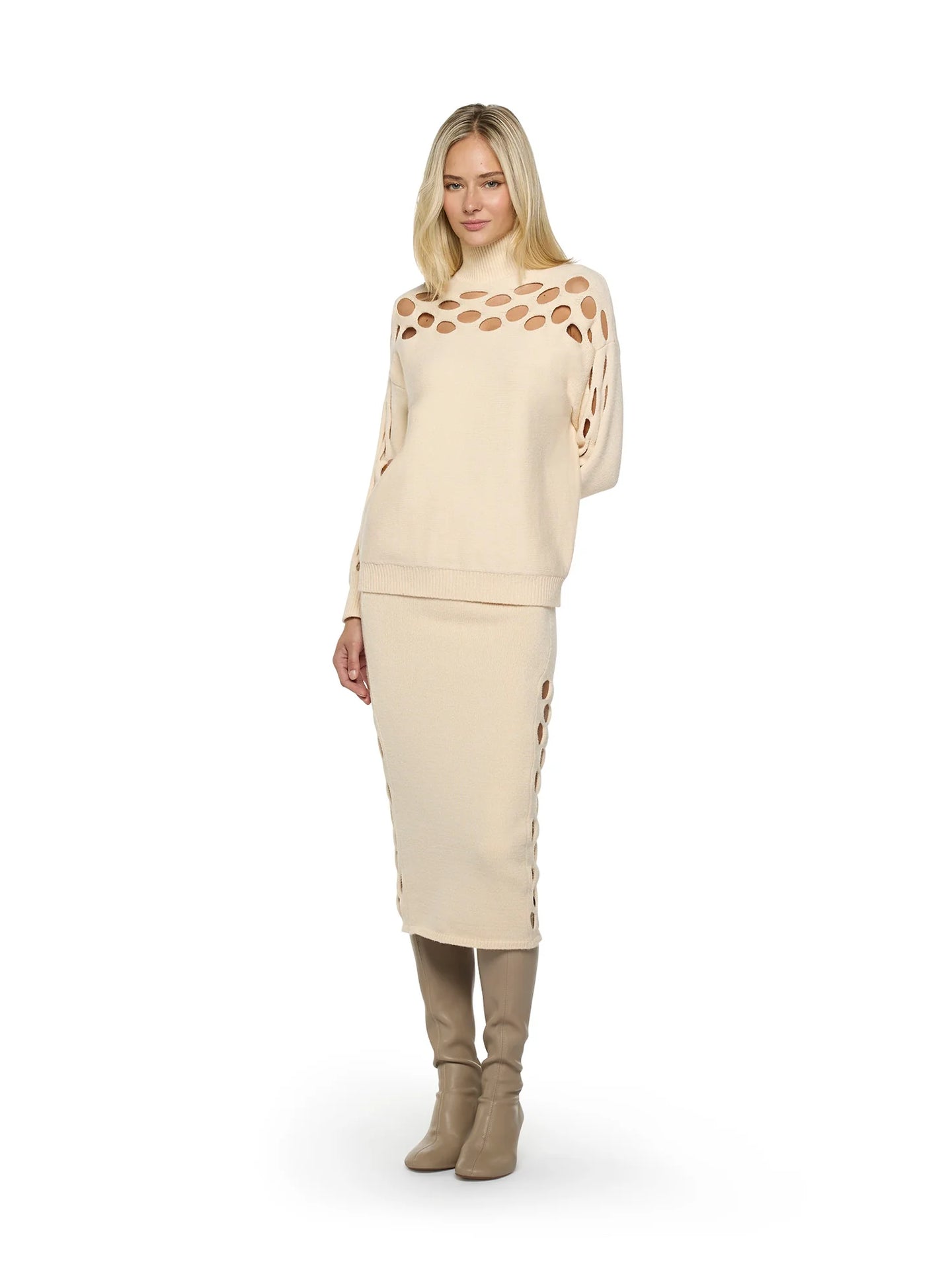 A25CPMGO1401-VANILLA - MAGLIA - Simona Corsellini