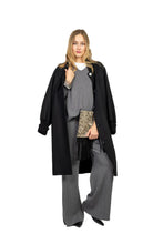 Carica l&#39;immagine nel visualizzatore di Gallery, TF0027-NERO - CAPPOTTO - VICOLO
