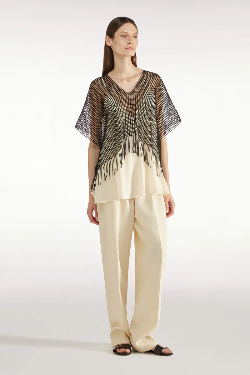 A5SF61-NERO - PONCHO - liviana conti
