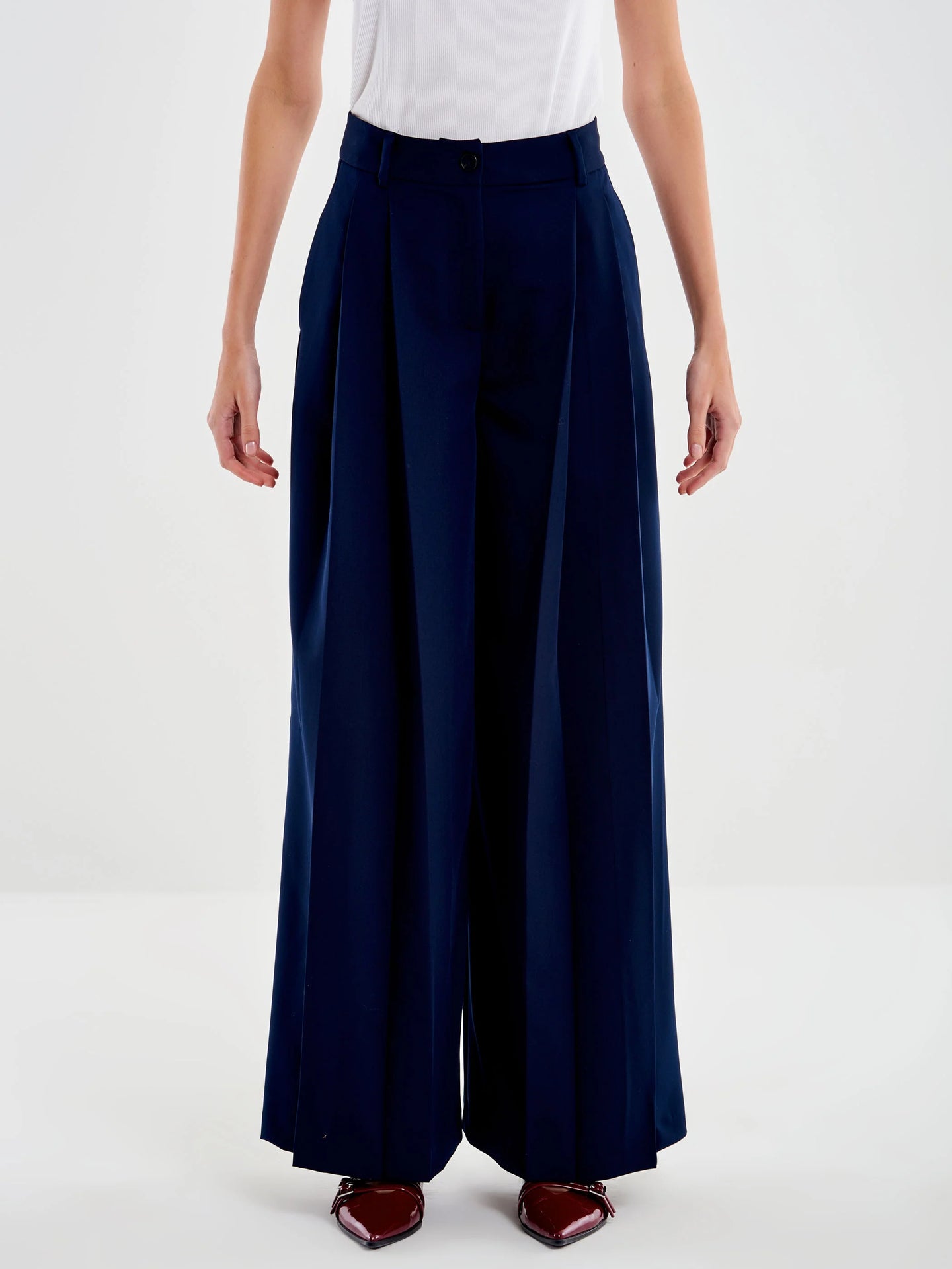 TD0161-BLU - PANTALONE - VICOLO