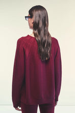 Carica l'immagine nel visualizzatore di Gallery, F5WD09-MERLOT - MAGLIA - liviana conti
