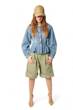 Carica l'immagine nel visualizzatore di Gallery, E24W-007J - GIUBBINO - GOLD DIGGER DENIM
