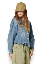 Carica l'immagine nel visualizzatore di Gallery, E24W-007J - GIUBBINO - GOLD DIGGER DENIM
