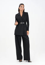 Carica l&#39;immagine nel visualizzatore di Gallery, TF0136-NERO - PANTALONE - VICOLO
