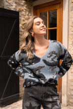 Carica l&#39;immagine nel visualizzatore di Gallery, PAMINA-CAMOAZZURRO - MAGLIA - GOLD&amp;SILVER
